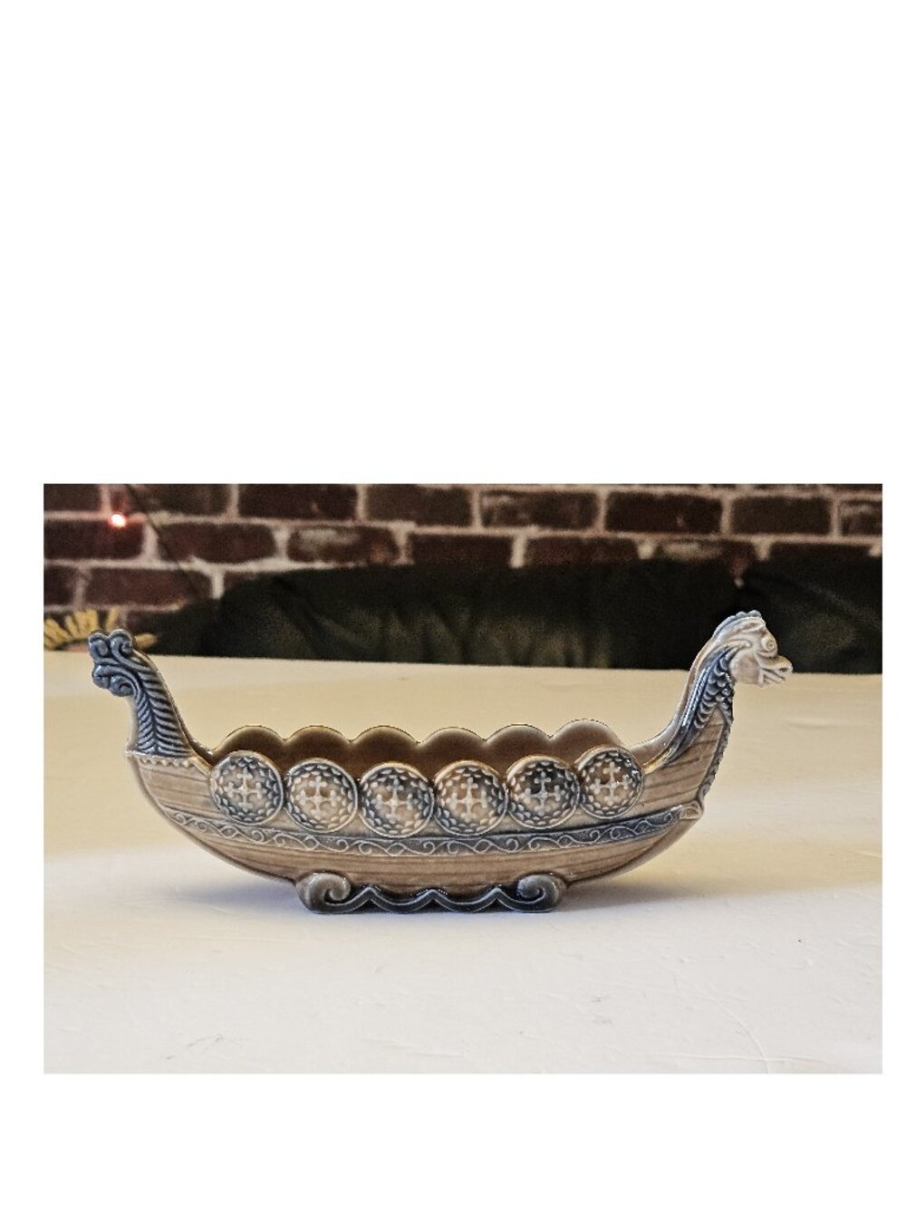 Vintage Wade Porcelain Viking Longboat Dish | Made in England
